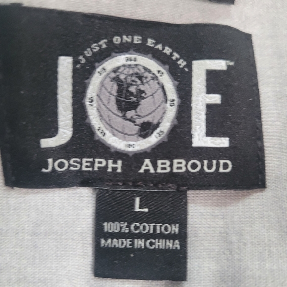 Joseph Abboud Men's Button Down Micro Print White Long Sleeve Shirt Size Large - Picture 6 of 8